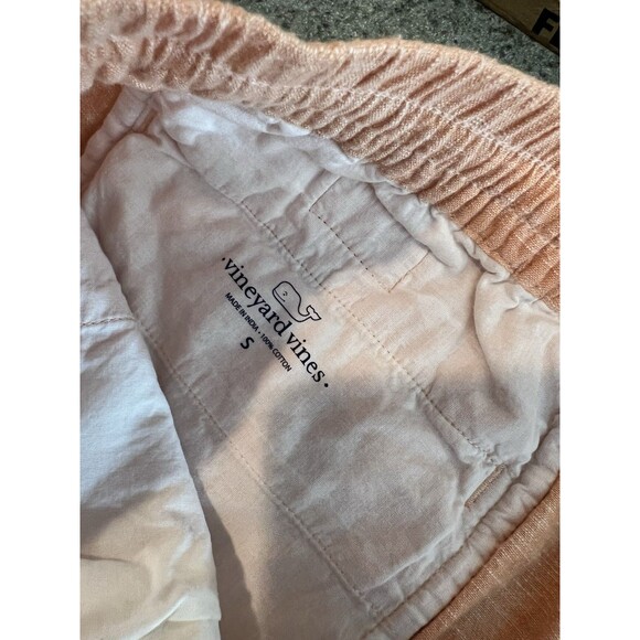 Vineyard Vines Shorts Mens Small Orange Light Cotton Waist Drawstring - Picture 4 of 12